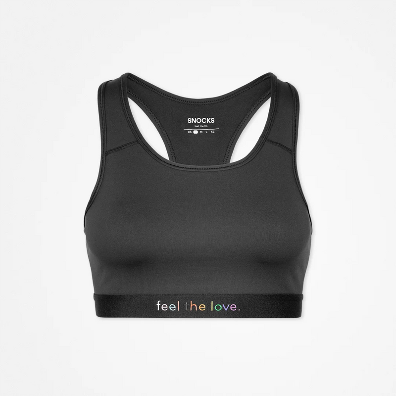 Sport-BH aus recyceltem Polyester Mix (Pride)