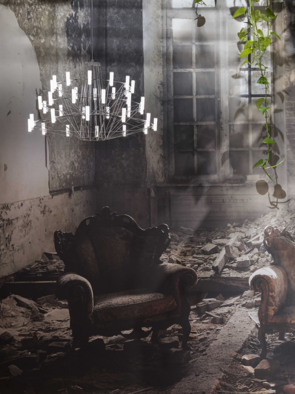 Moooi Coppélia kroonluchter Ø68 LED small zwart