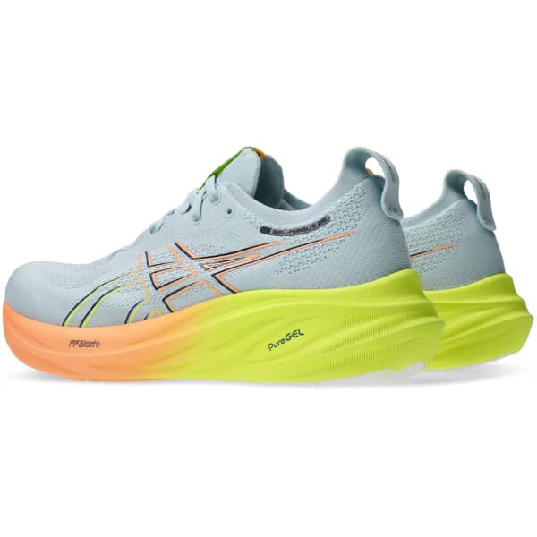 Chaussure running ASICS GEL-NIMBUS 26 PARIS COOL GREY/SAFETY YELLOW