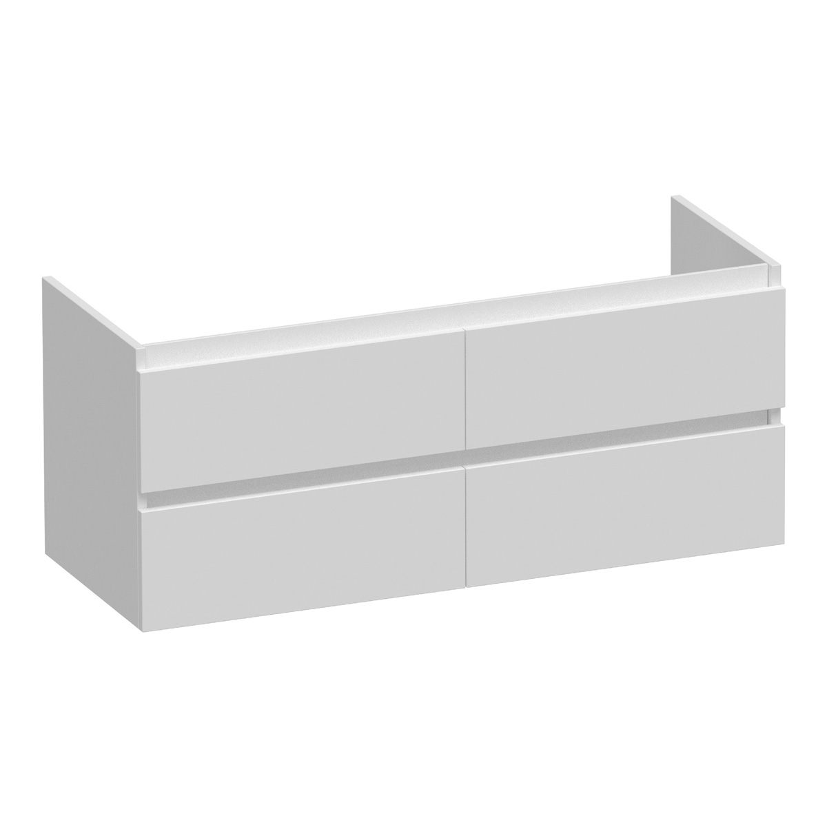 Brauer Joy onderkast 120cm met 4 softclose lades wit mat