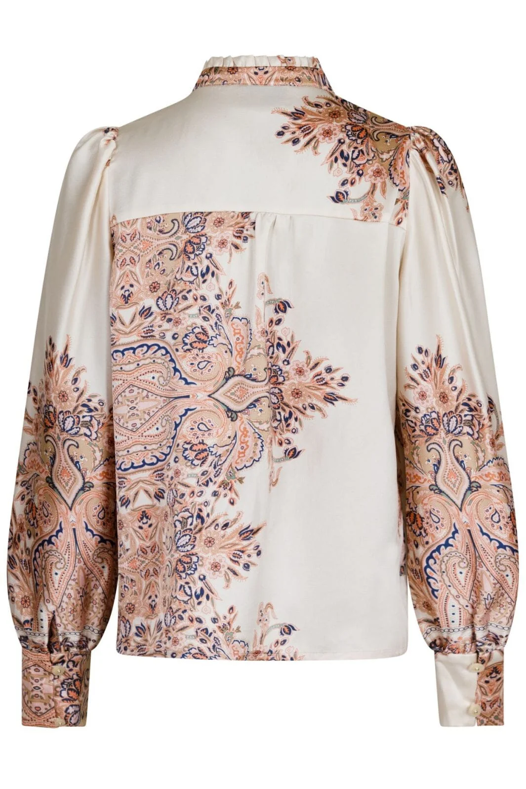 Neo Noir Massima Paisley Border Blouse creme