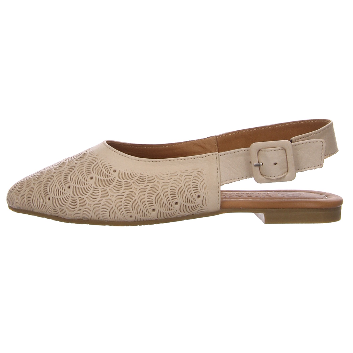 elbandi Slingpumps beige weiss/weiss kombi