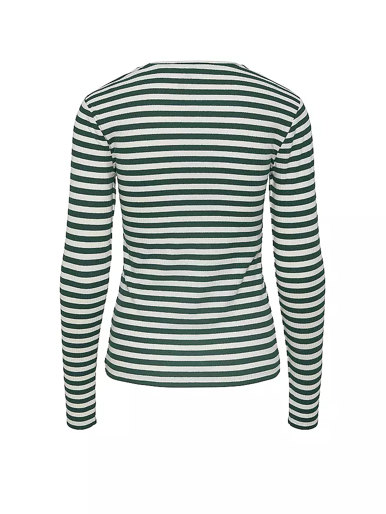PIECES Langarmshirt PCRUKA dunkelgrün