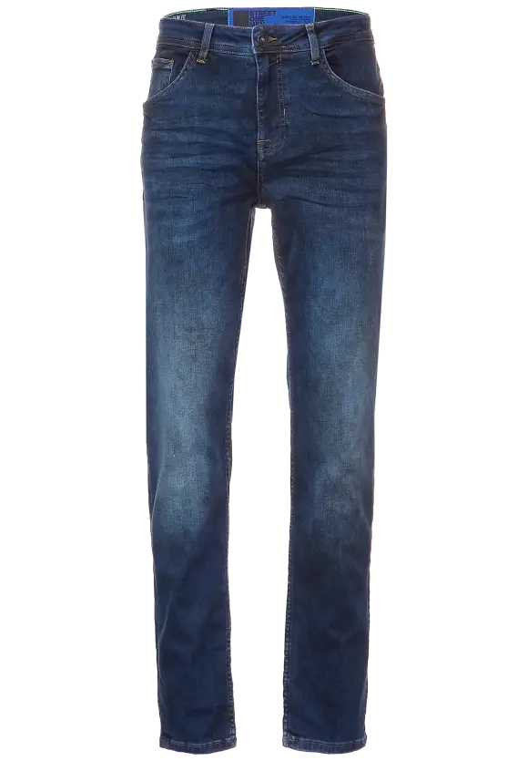 Slim Fit Jeans - dark blue deep random wash