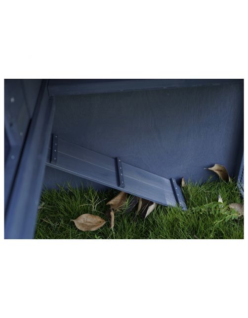 Adori Konijnenhok Raffy - Dierenverblijf - 130x86x112.5 cm Donkergrijs Wit