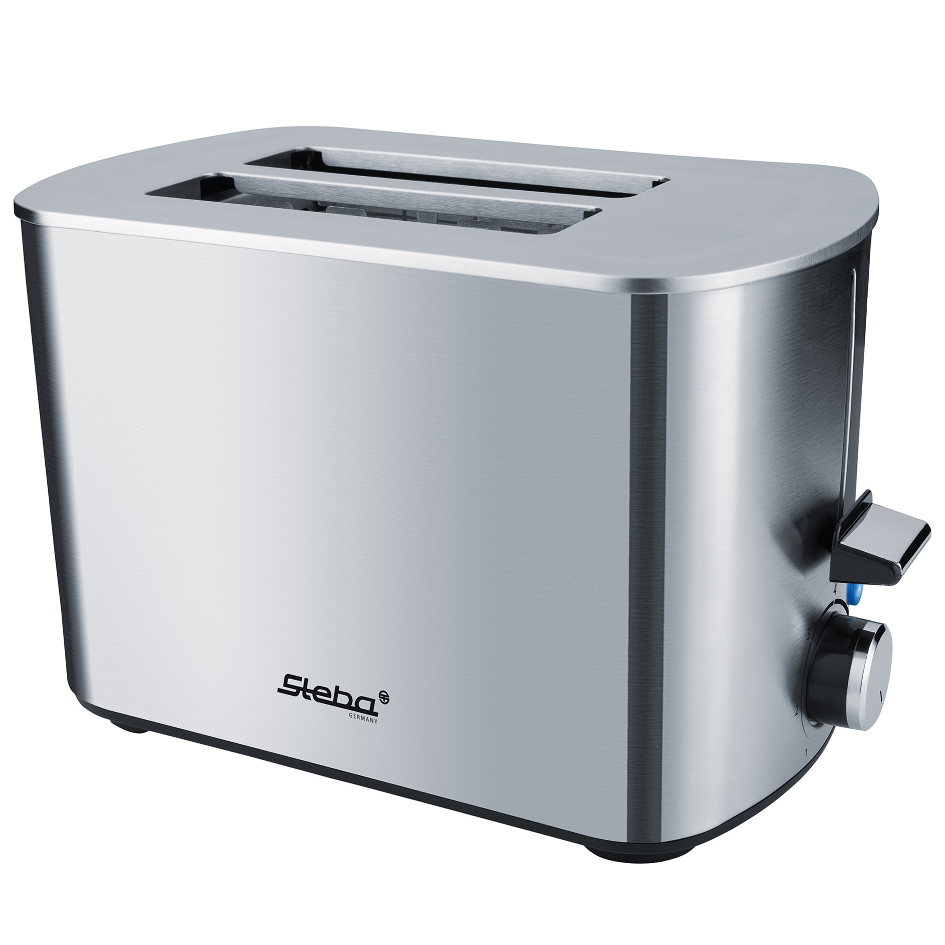 Doppel-Schlitztoaster - edelstahlfarben - 28,5 cm