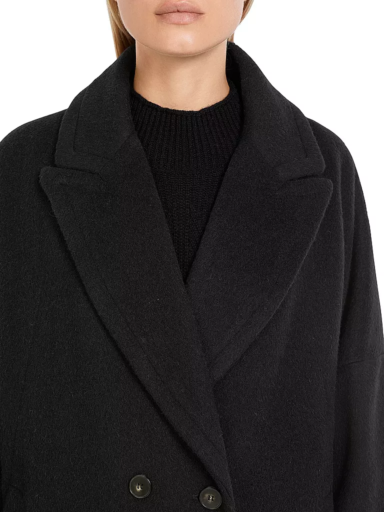 MARC CAIN Wollmantel schwarz