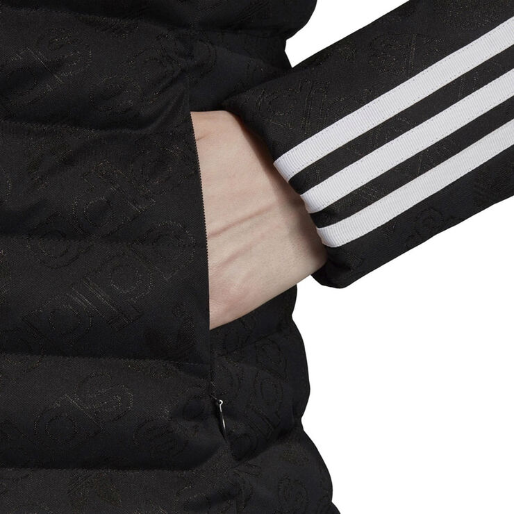 adidas hooded slim jacket Sort