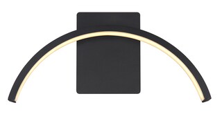 GLOBO LED Außenwandleuchte Naggy 1-flg Schwarz /Opalweiß 30x5cm H.14cm Metall,spritzwassergeschützt,Außen