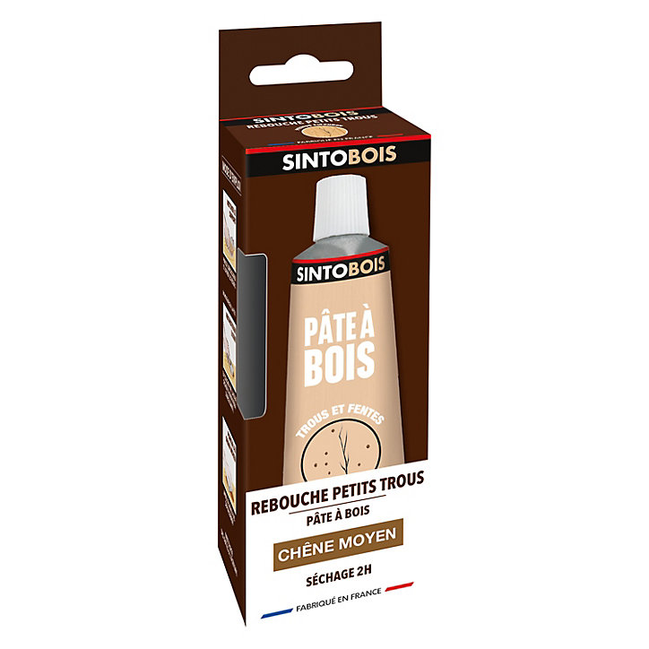 Pâte à bois Tradition chêne moyen Sintobois 80g