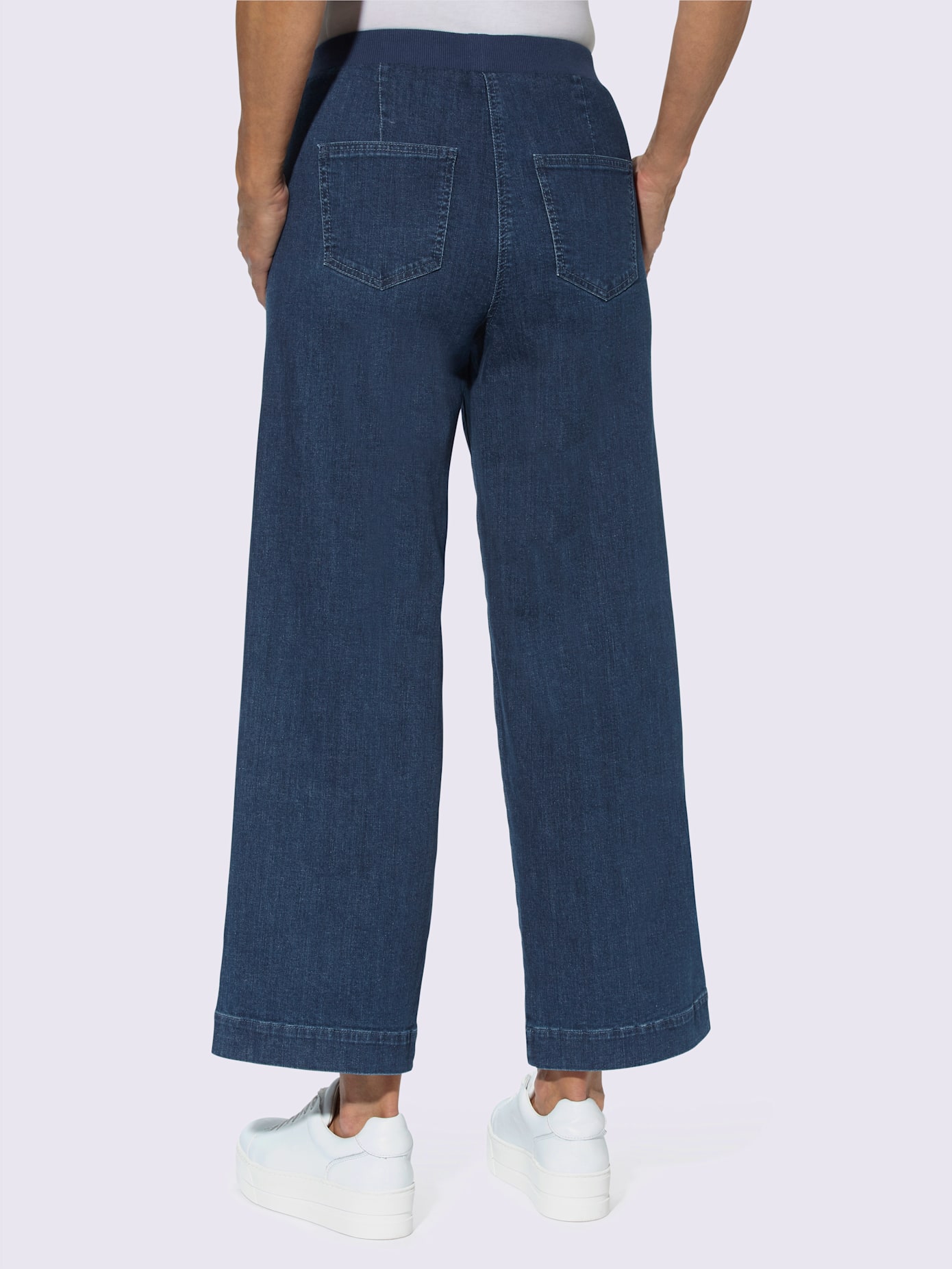 Jupe-culotte en jean 96% coton