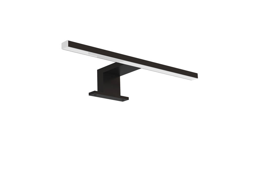 Comad Ala spiegellamp zwart 30cm LED