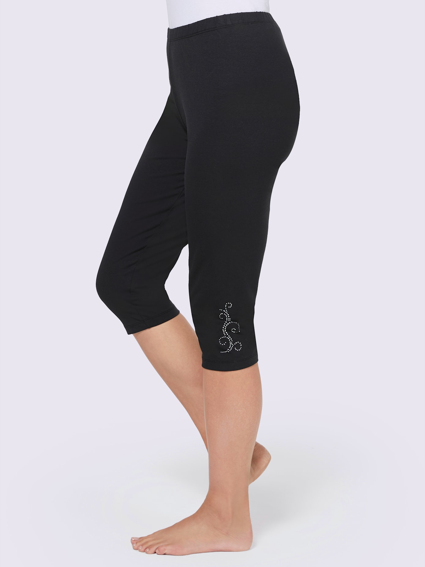 Legging court jersey fin