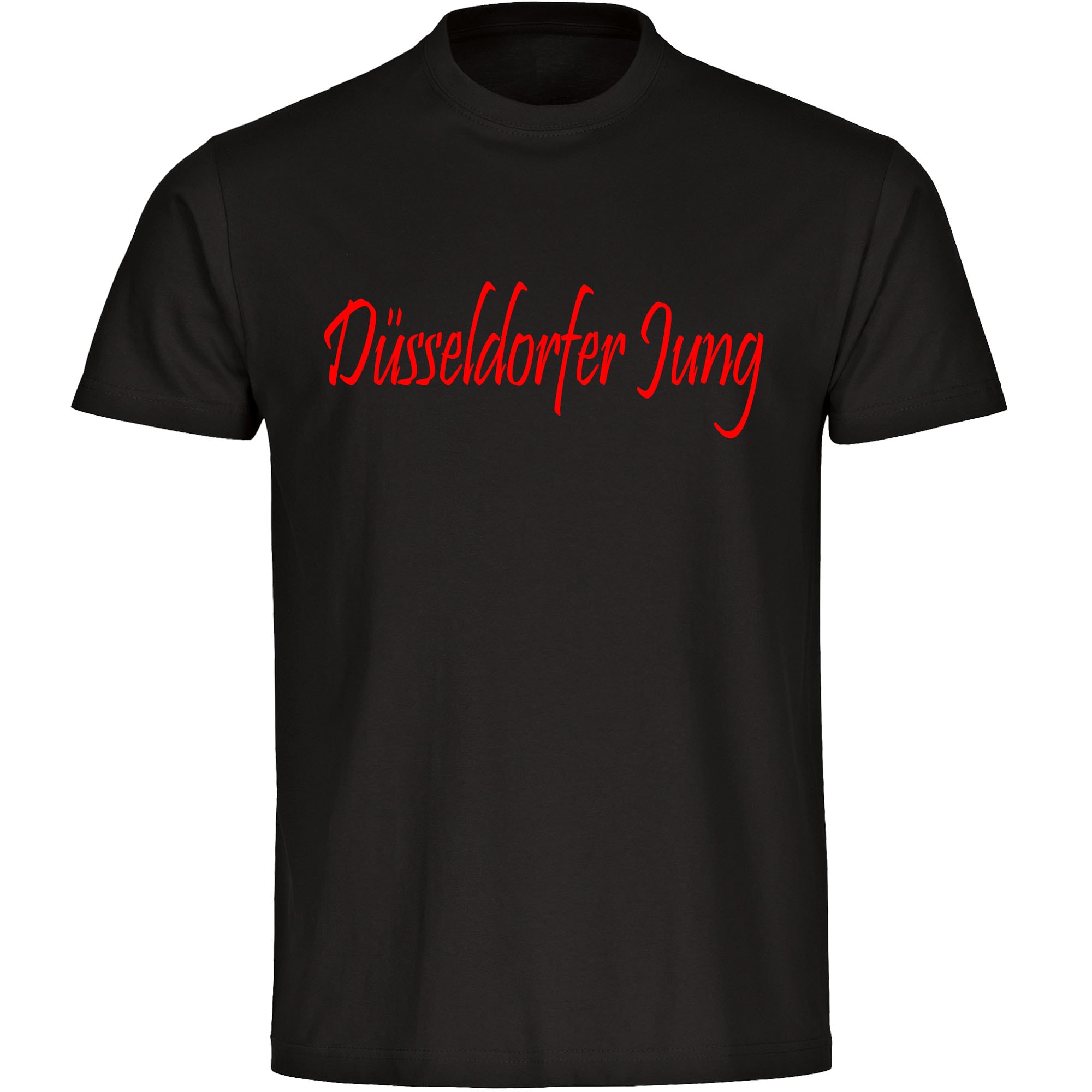 multifanshop® Herren T-Shirt - Düsseldorf - Düsseldorfer Jung - Druck rot