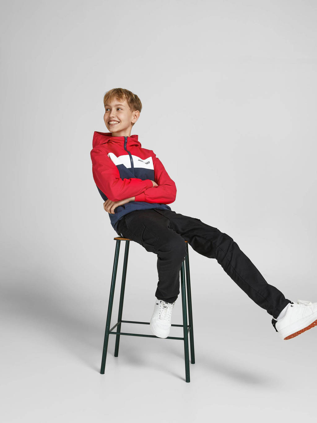 JACK & JONES zomerjas JJERUSH rood