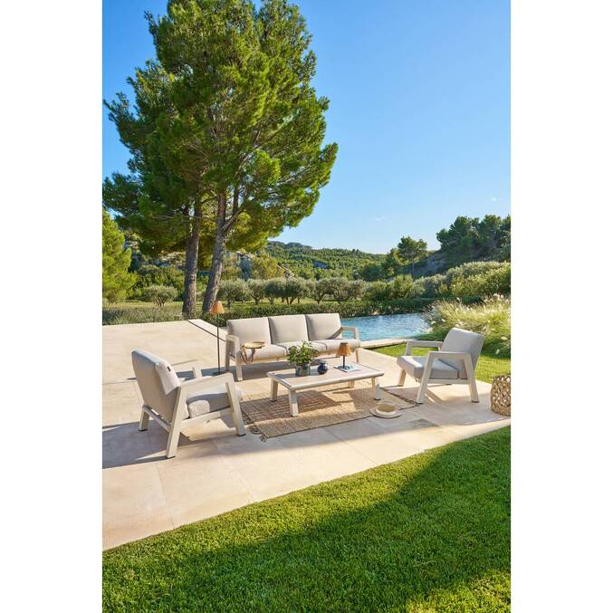 Salon de jardin AXIOME Beige & Argile