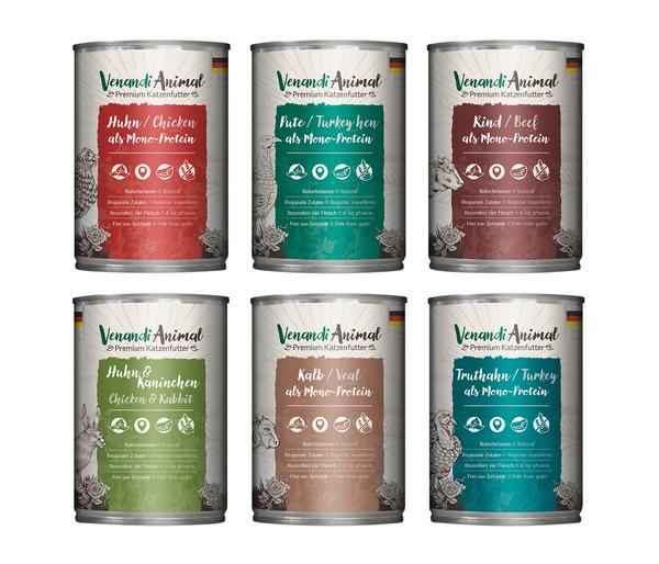 Venandi Animal Nassfutter für Katzen Adult