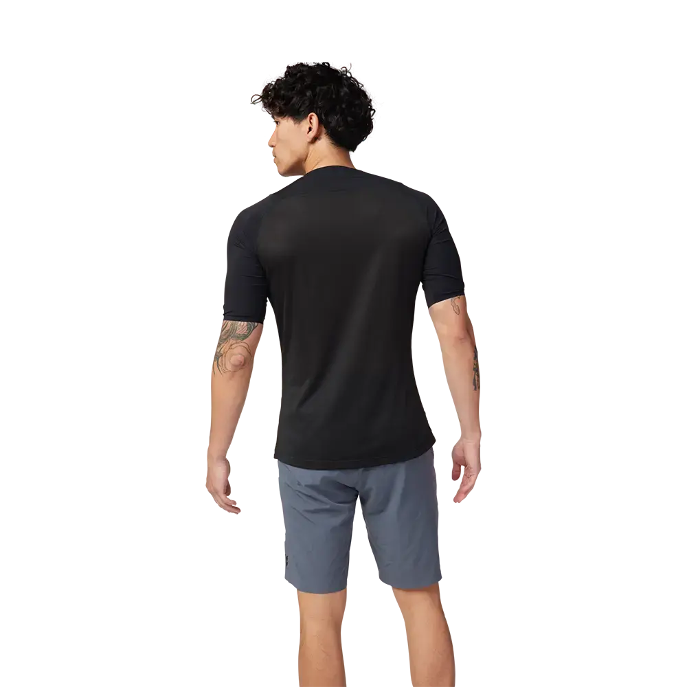 Fox Flexair Ascent MTB Fietsshirt Korte Mouwen Zwart Heren