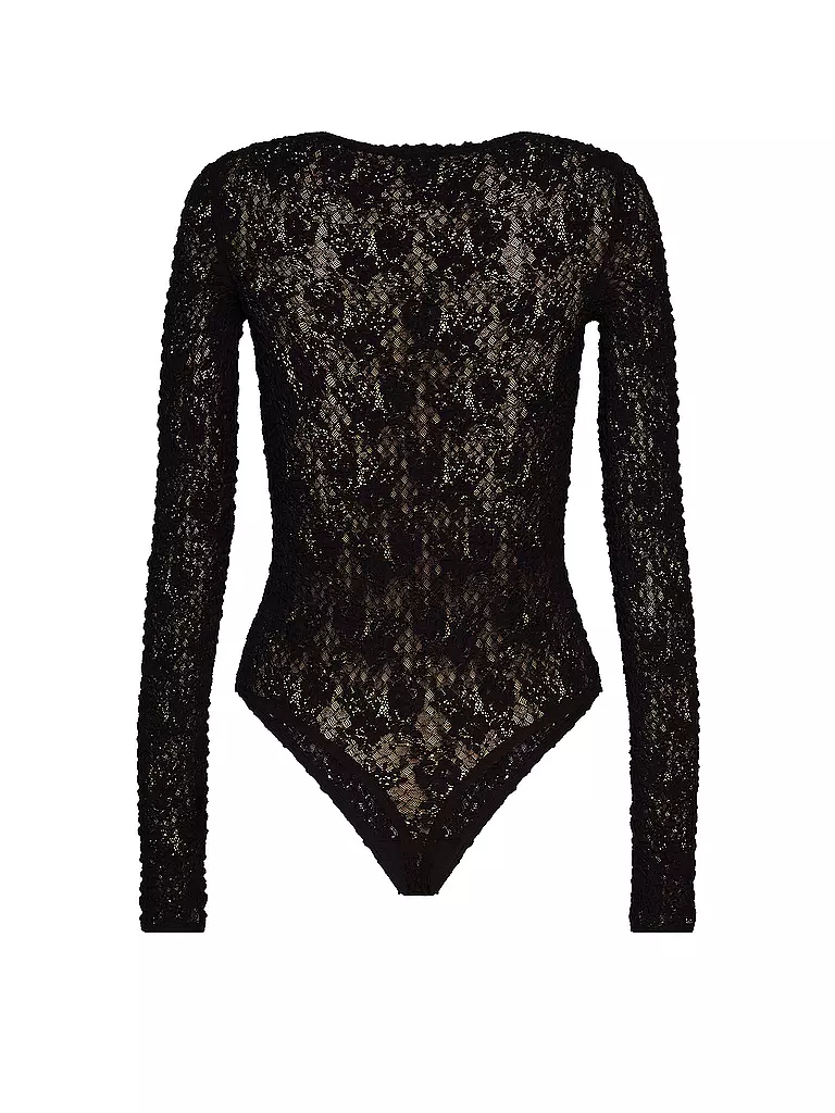 WOLFORD Body STRUCTURED LACE black  schwarz