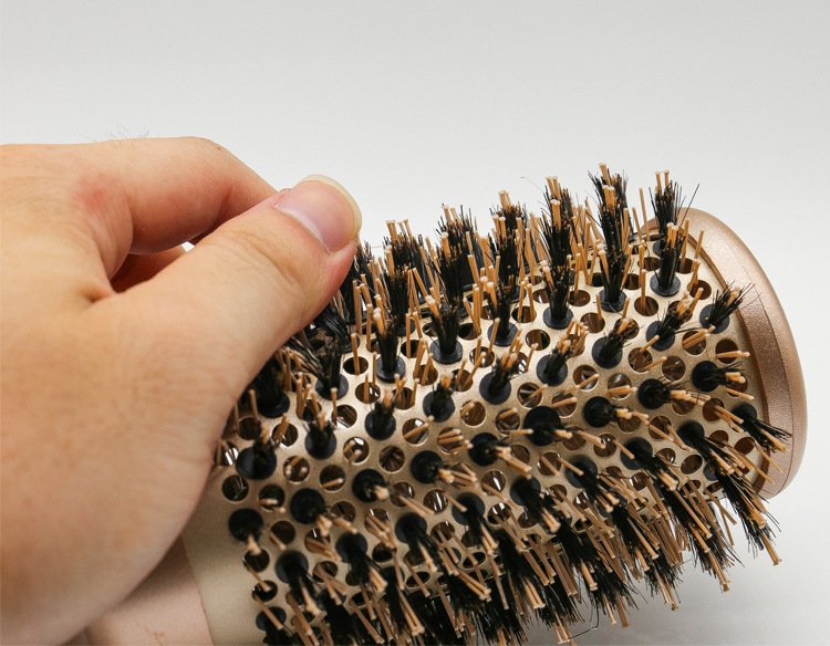 (Ø53mm) Haar Styling Rund Bürste Haarbürste Lockenbürste - Gold