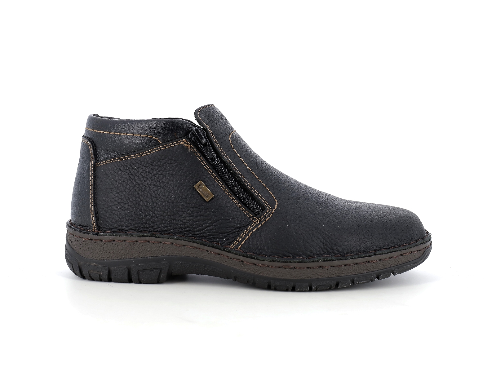 Rieker-05173 Cuir gras Noir