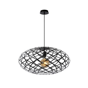 Lucide hanglamp Wolfram 60W zwart