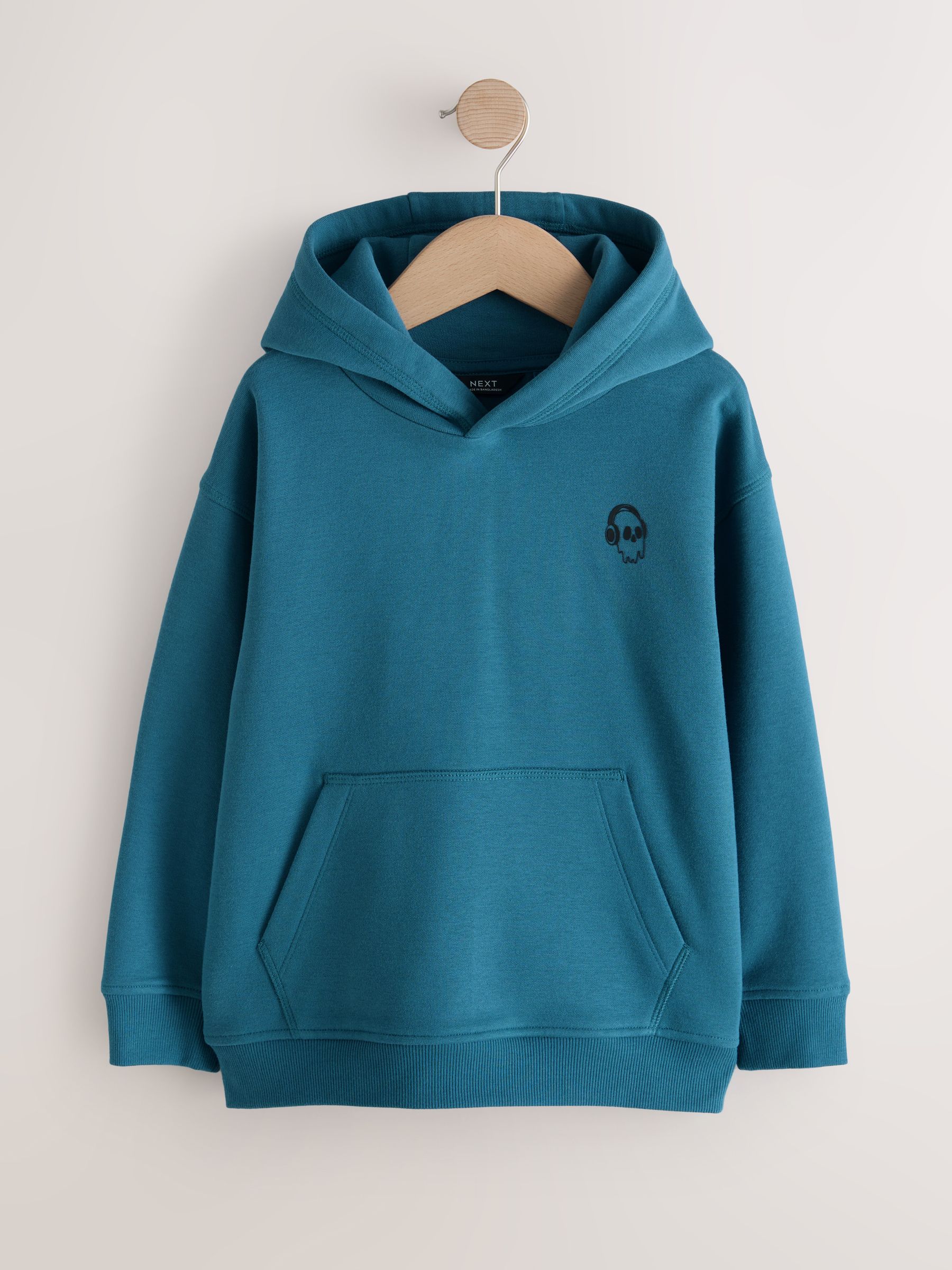 Blauwgroene schedel - Sign Off Hoodie (3-16jr)