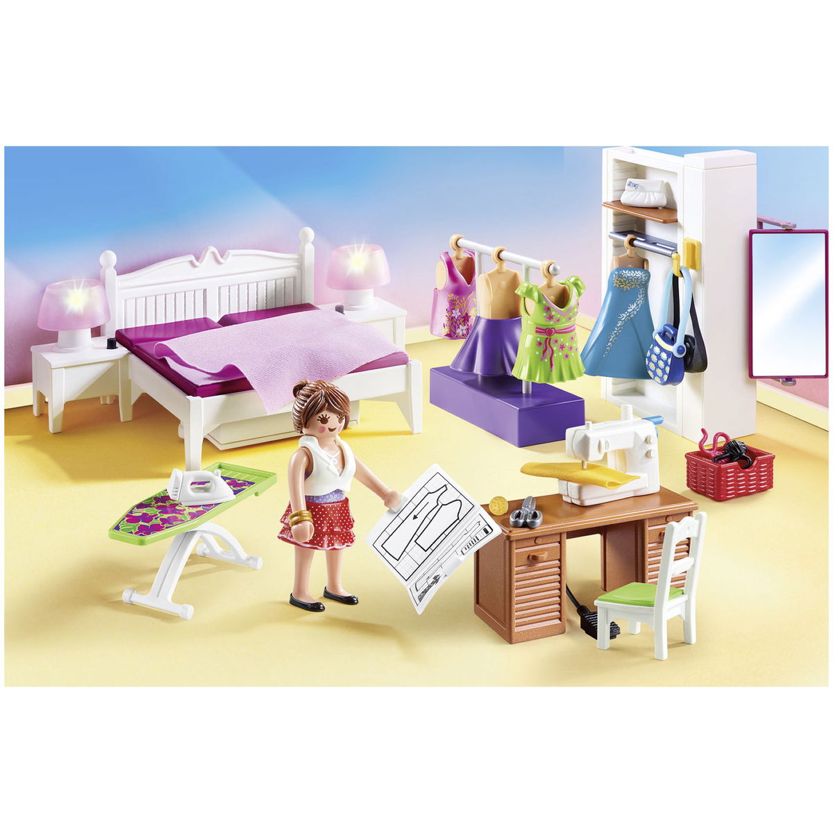 PLAYMOBILPLAYMOBIL   Dollhouse 70208 Schlafzimmer mit Nähecke
