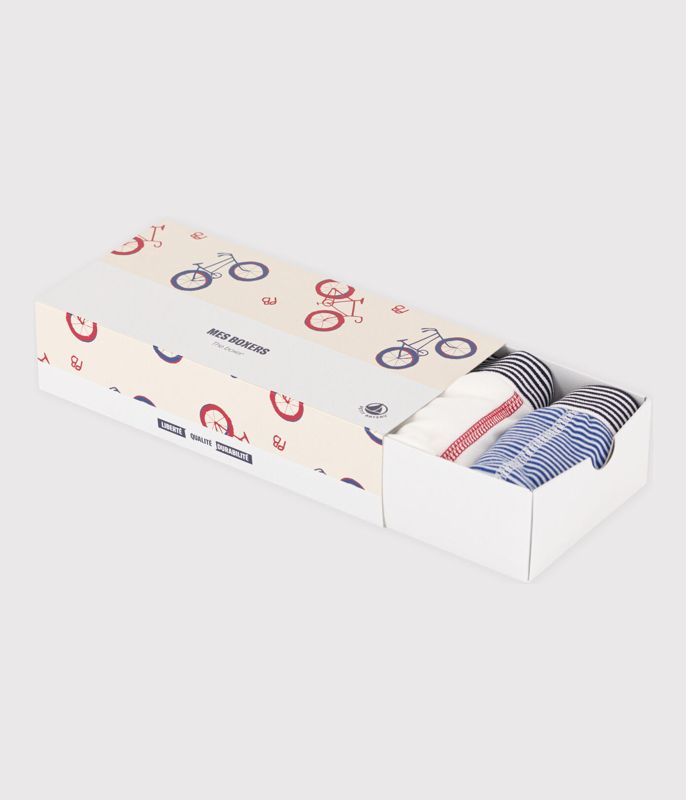 Lot de 5 boxers vélo petit garçon en coton