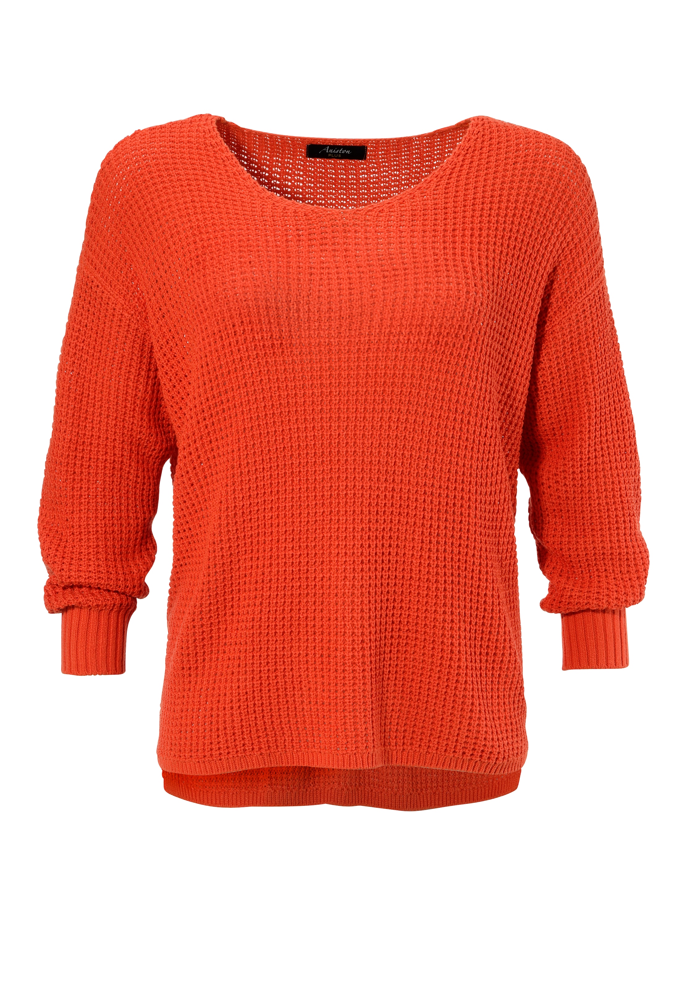 Aniston PLUS Strickpullover , im dezenten Ajour-Strickmuster