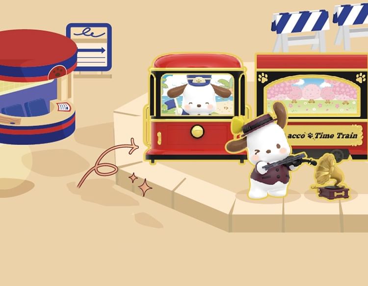 TOPTOY - Pochacco Characters - Time Train Series Figuren (9 Types) (Blind Box)