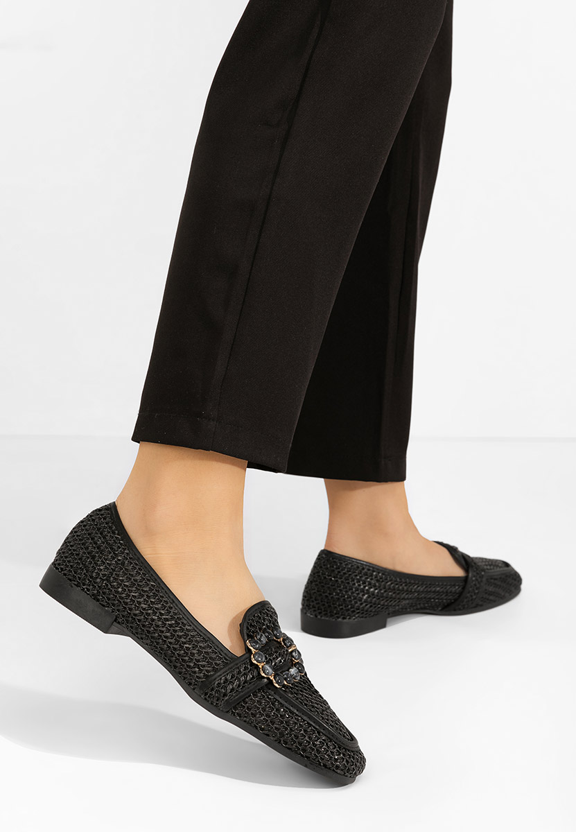 Mocassins femme noirs Megan