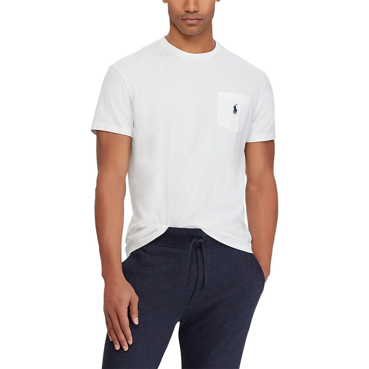 POLO RALPH LAUREN<br>Camiseta de gola redonda em malha de algodão