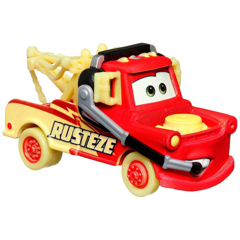 Pixar Cars 1:55 Glow Racers Mater Diecast Fahrzeug