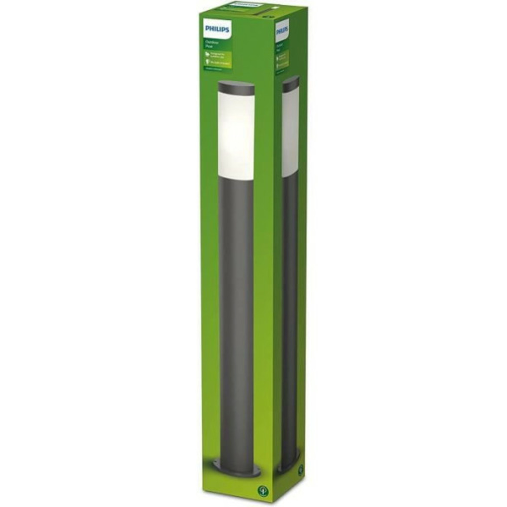 Lampadaire d'extérieur philips utrecht - anthracite - 20w - résistant aux intempéries