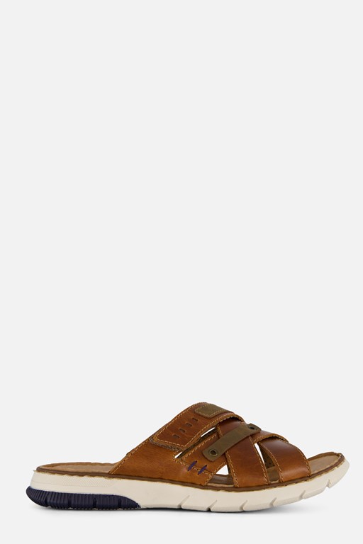 Rieker Dallas Slippers cognac Leer