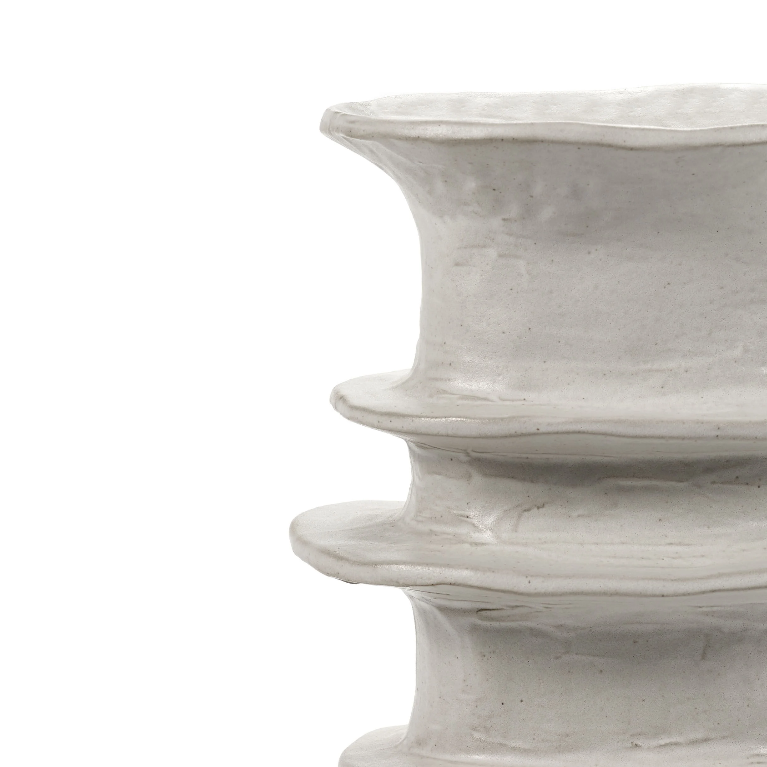 BILLY 4 - Vase céramique | Blanc