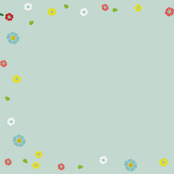 Bedankt met bloemen