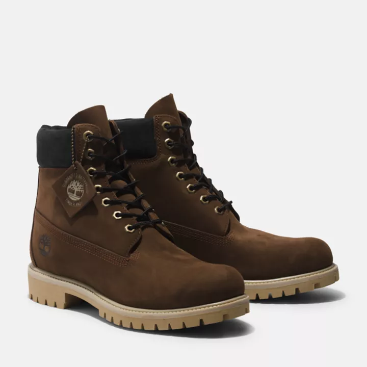 Bota Timberland Premium de 6 polegadas para homem na cor marrom