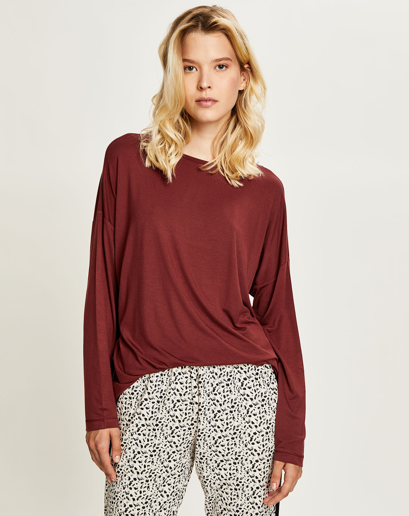 Femilet T-Shirt de pyjama acajou