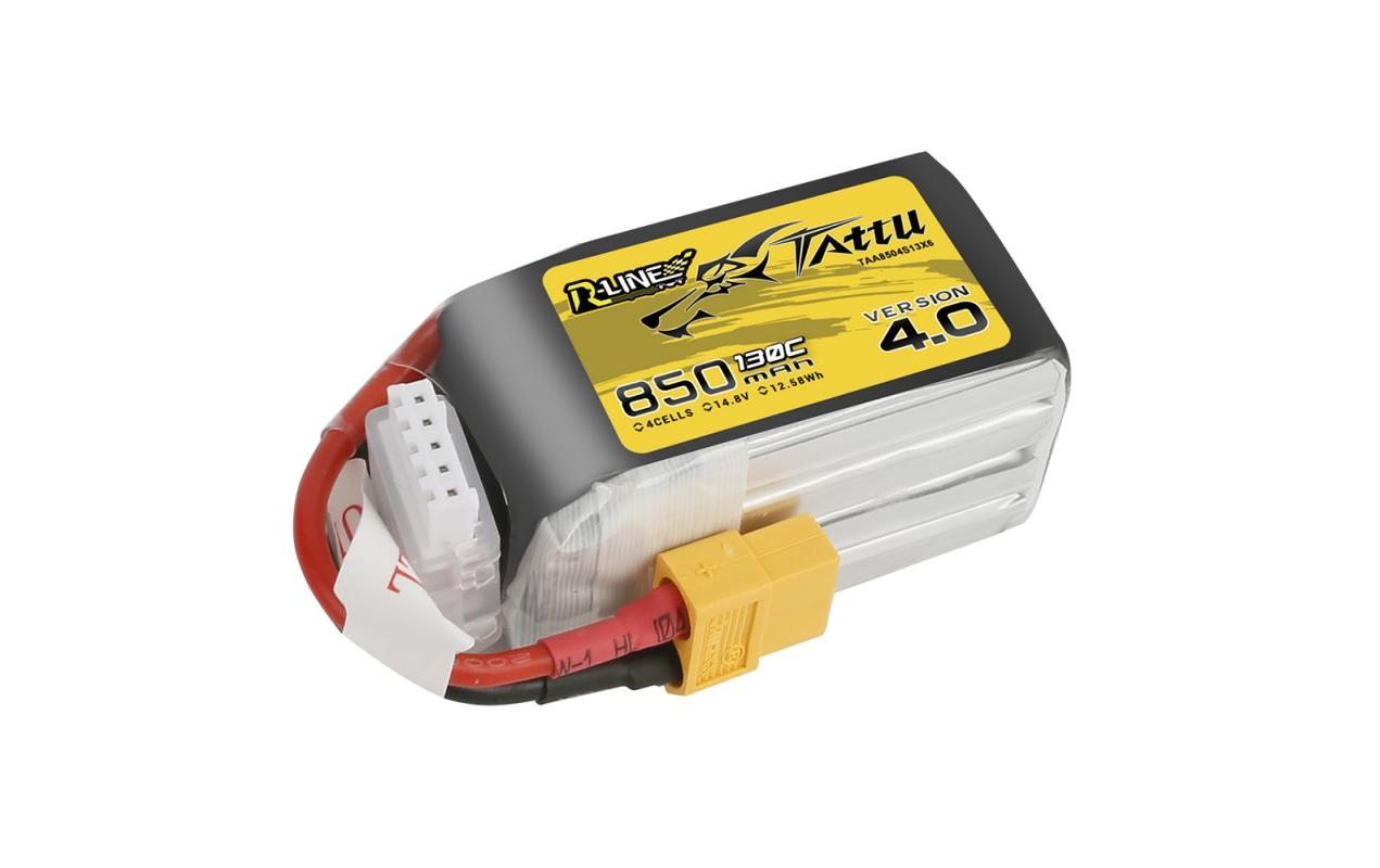 RC-Akku LiPo 850 mAh 14.8 V 130C R-Line V44S LiPo mit XT60 Stecker