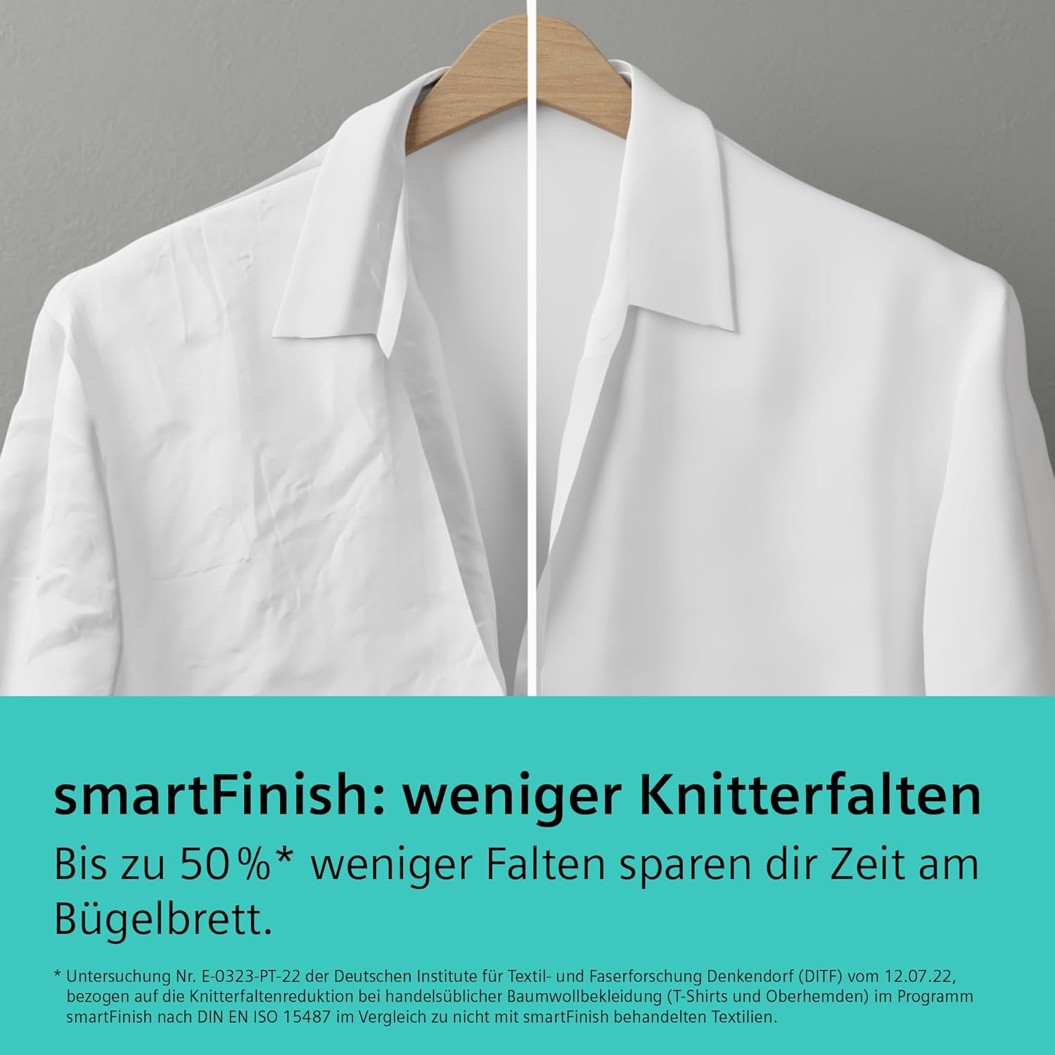 Siemens WM14N12A Waschmaschine iQ300, Frontlader mit 9kg Fassungsvermögen, 1400 UpM, speedPack L, smartFinish, Outdoor-Programm, LED-Display, Weiß, 60cm