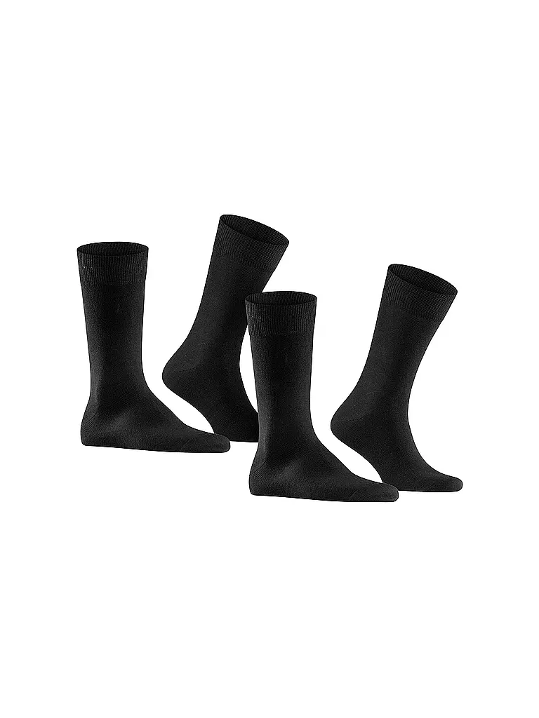 BURLINGTON Herren Socken EVERYDAY 2-er Pkg. 40-46 black schwarz