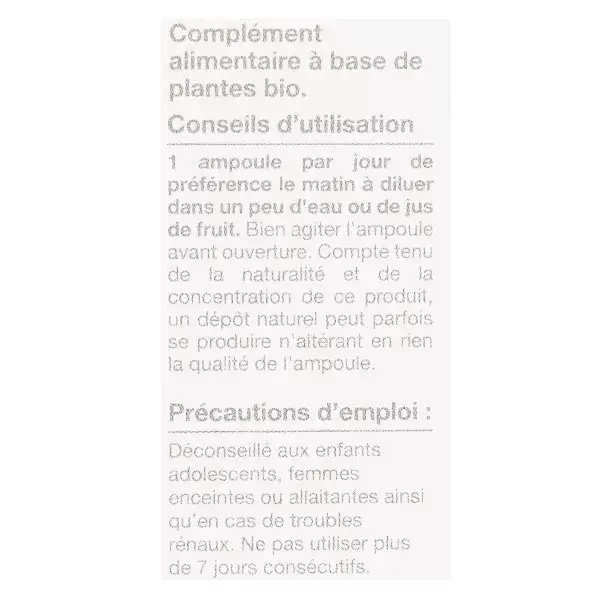 Nat & Form Ampoules Confort Urinaire Bio 20 ampoules