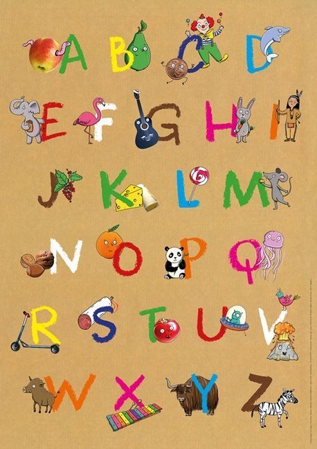 Mein buntes Abc-Poster