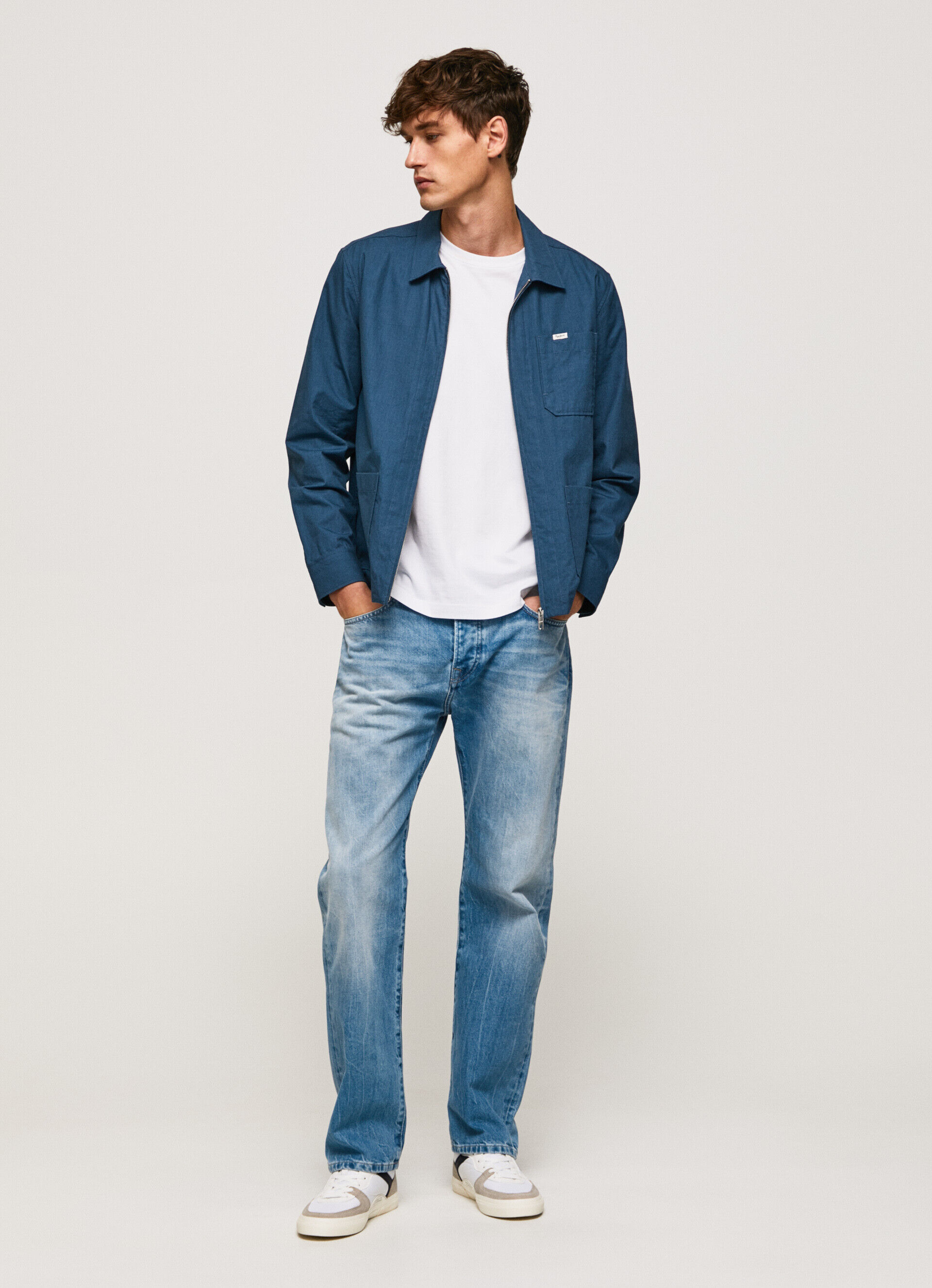 JEAN PENN FIT RELAXED TIRO CAÍDO - denim