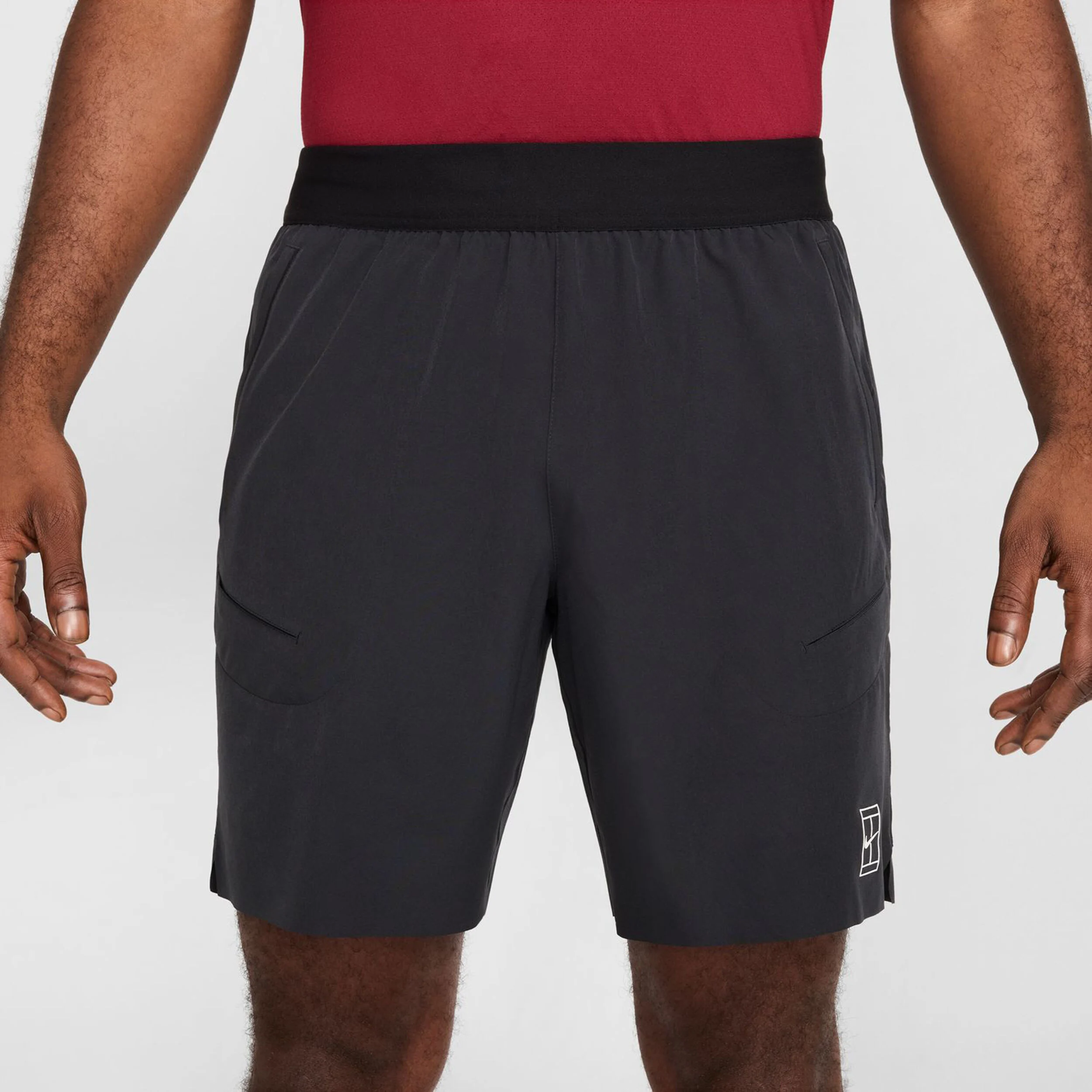 Nike Court Dri-Fit Advantage 8in Shorts Hommes - Noir , Blanc