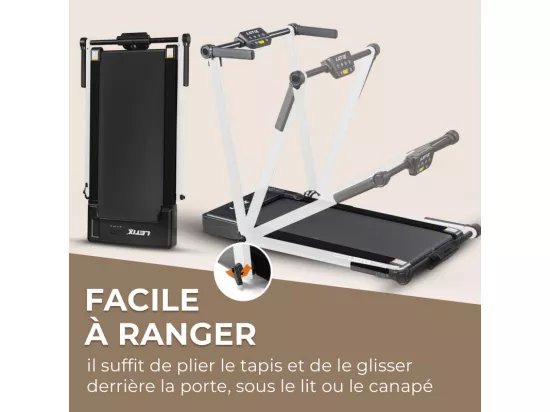 Tapis de course Pliable Pro - 12 KM/H- 1500W -12 programmes