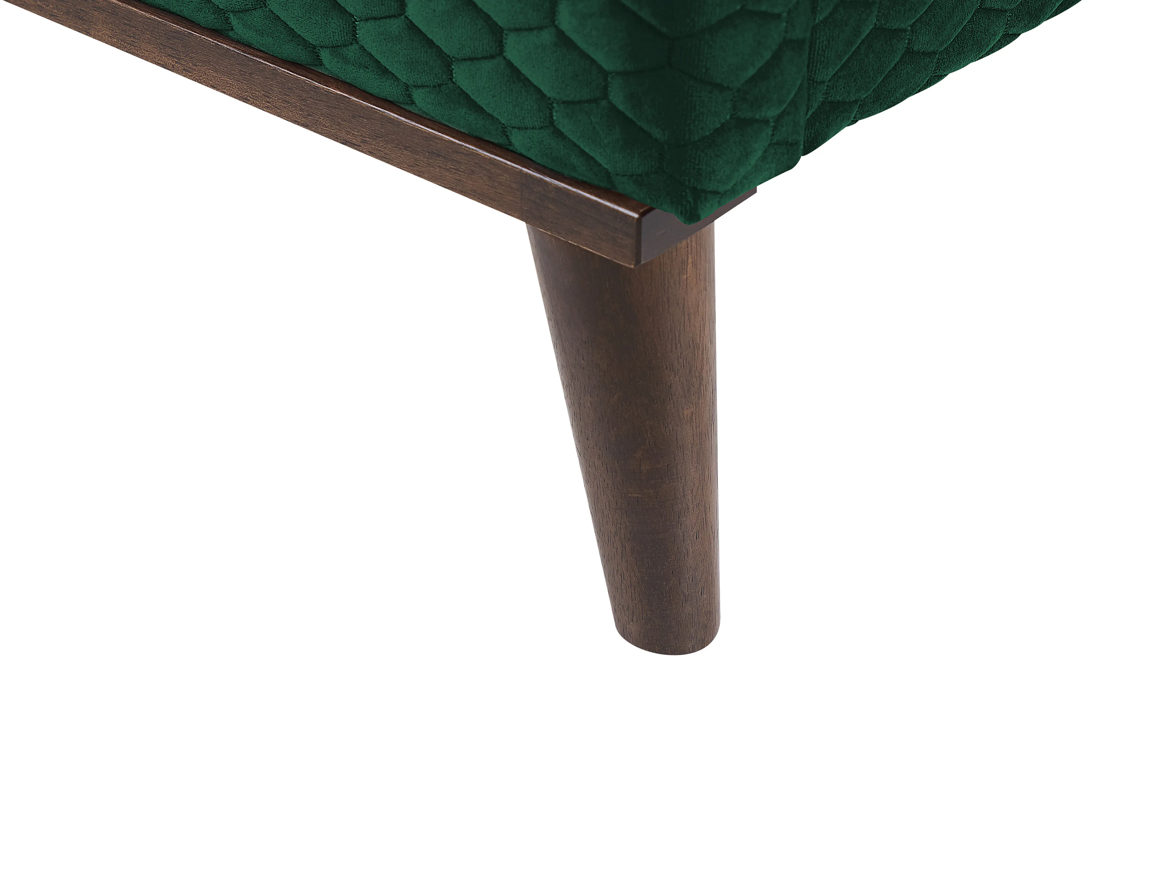 Bed Fluweel BAYONNE 140 x 200 cm Donkergroen