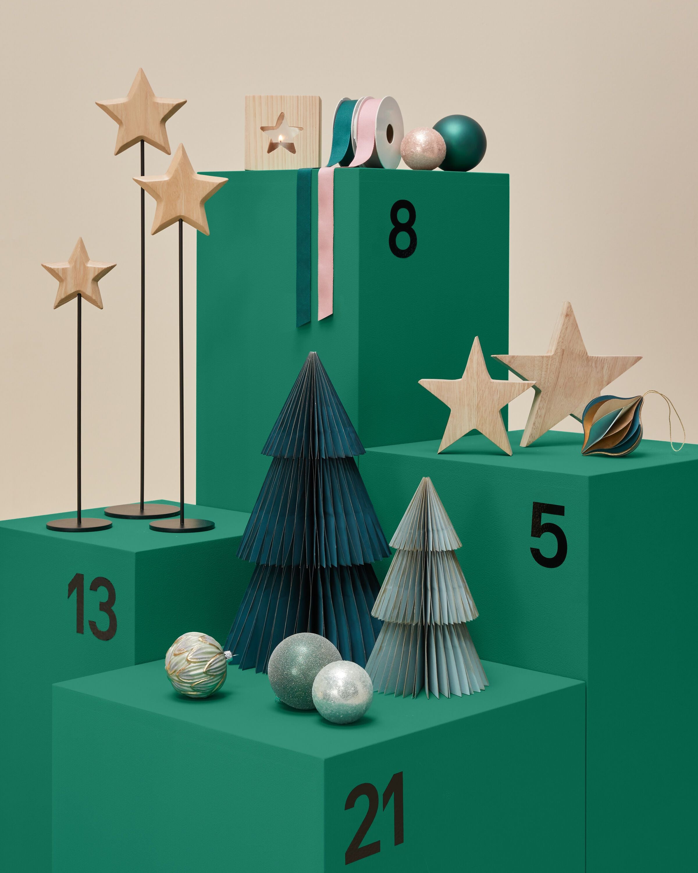 VERO Tanne - Petrol / H: 36.0 cm